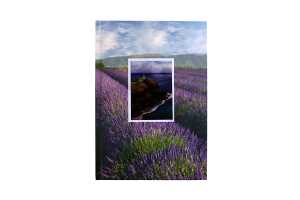 Notizbuch mit Wechselbild "Lavendel", A5, kariert, 96 Blatt, 70g/m²