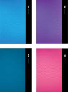 Kladde "DIORAMA" A5, DOTS, 80 Blatt, 80g/m², 4 Farben sortiert