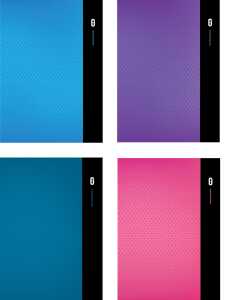 Kladde "DIORAMA" A6, blanko, 80 Blatt, 80g/m², 4 Farben sortiert