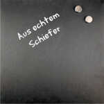 Magnettafel aus echtem Schiefer 40 x 40 cm, schwarz,...