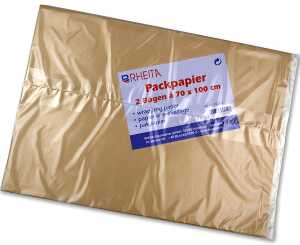 Rheita Packpapier braun, 2 Bögen a 70 x 100 cm, gefaltet 35 x 25 cm,