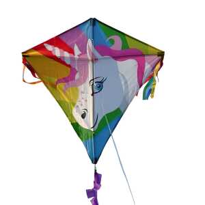 Elliot Drachen Eddy Einhorn 75 x 75 cm Gfk Gestänge rtf