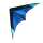 Elliot Drachen Delta Basic 117 x 59 cm blau/schwarz rtf