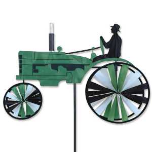 Elliot Windspiel Old Tractor grün Ø 25cm, 15x58x40cm H 90cm