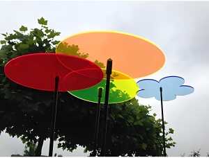 Elliot Lichtzauber Scheibe Magic 30 cm rot