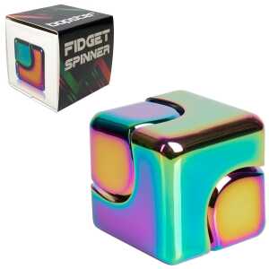FidgetToy Cube - Multicoloured Metallic