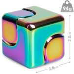 Elliot Fidget Spinner Cube - Multicoloured Metallic