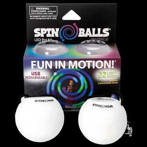 Elliot Spinballs LED Pois Schwungball Set mit 2 Bällen
