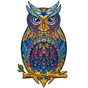 UNIDRAGON Charming Owl 21 x 35 cm 186 Teile Holz-Puzzle