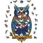 UNIDRAGON Charming Owl 21 x 35 cm 186 Teile Holz-Puzzle