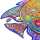 UNIDRAGON Shining Fish 32 x 24 cm 196 Teile Holz-Puzzle