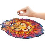 UNIDRAGON Mysterious Lion 19 x 24 cm 106 Teile Holz-Puzzle