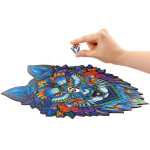UNIDRAGON Majestic Wolf 17 x 24 cm 99 Teile Holz-Puzzle
