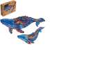 UNIDRAGON Milky Whales 33 x 20 cm 172 Teile Holz-Puzzle