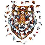 UNIDRAGON Lovely Tiger 19 x 24 cm 104 Teile Holz-Puzzle