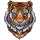UNIDRAGON Lovely Tiger 19 x 24 cm 104 Teile Holz-Puzzle