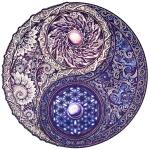 UNIDRAGON Mandala Gegensätz 25 x 25 cm 200 Teile...