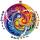 UNIDRAGON Mandala Galaxien 25 x 25 cm 200 Teile Holz-Puzzle