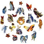 UNIDRAGON Fiery Fox 22 x 32 cm 197 Teile Holz-Puzzle