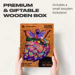 UNIDRAGON Fairy Bird 18 x 23 cm 107 Teile Holz-Puzzle