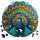 Escape Welt Pfau 32 x 32 cm 300 Teile Holz-Puzzle