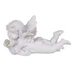OOTB Weißer liegender Polyresin-Engel