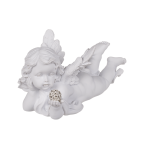 OOTB Weißer liegender Polyresin-Engel
