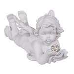 OOTB Weißer liegender Polyresin-Engel