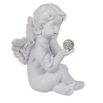 OOTB Weißer sitzender Polyresin-Engel