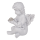 OOTB Weißer sitzender Polyresin-Engel