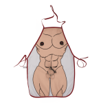 OOTB Küchenschürze Männerkörper mit Plüsch-Penis