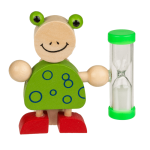 OOTB Holz-Zahnbürstenhalter mit Sanduhr Tiere