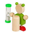 OOTB Holz-Zahnbürstenhalter mit Sanduhr Tiere