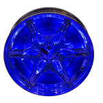 OOTB Wanduhr Felge mit blauer LED D: ca. 27 cm