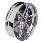 OOTB Wanduhr Felge mit blauer LED D: ca. 27 cm