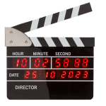 OOTB Wecker mit Digitaluhr & Datumsanzeige Filmklappe