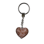 OOTB Metall-Schlüsselanhänger Glasherz ca. 2 cm