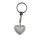 OOTB Metall-Schlüsselanhänger Glasherz ca. 2 cm