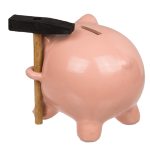 OOTB Spardose Schwein mit Hammer