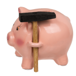 OOTB Spardose Schwein mit Hammer