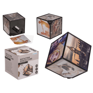 OOTB Rotierender Fotowürfel für 6 Fotos 11 x 11 cm