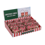 OOTB Weiße Kerze im Glas mit Metallbügel