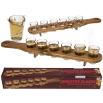 OOTB Shooter-Gläser 6er Set mit Holzlatte