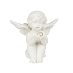OOTB Sitzender Engel mit Perle ca. 5 cm