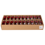 OOTB Roter Glas-Teelichthalter Herz ca. 8 x 8 cm