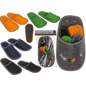 OOTB Jumbo-Pantoffel Welcome mit 4 Paar