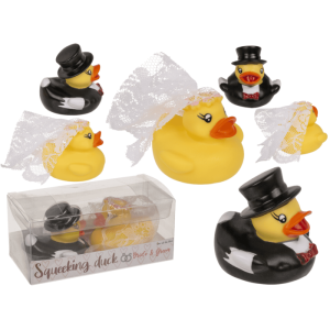 OOTB Quietsche-Enten Brautpaar 6 cm