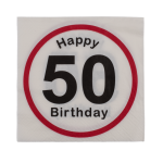 OOTB Papier-Servietten Happy Birthday - 50