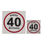 OOTB Papier-Servietten Happy Birthday - 40