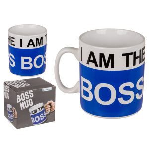OOTB Becher I am the Boss ca. 13 x 11 cm